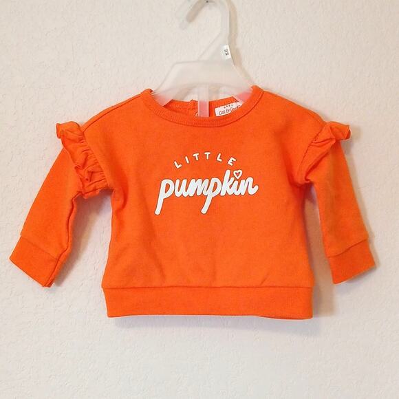 Cat & Jack Newborn Pumpkin Sweatshirt - Picture 1 of 3
